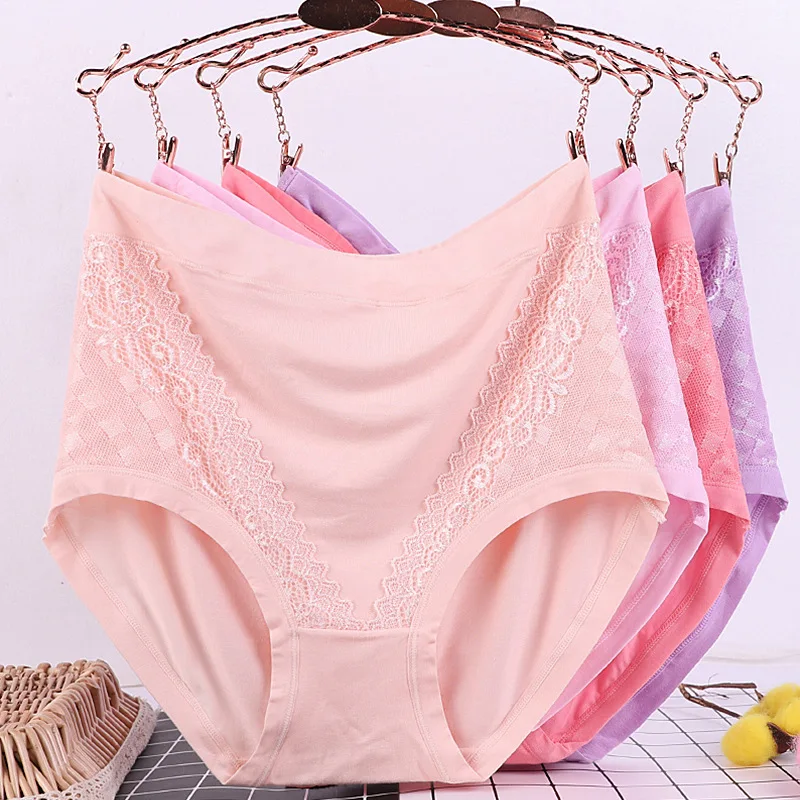 High Waist Women Underwear Breathable Lace Loose High Elasticity panties Larger Size
High Waist Women Underwear Breathable Lace Loose High Elasticity panties Larger Size