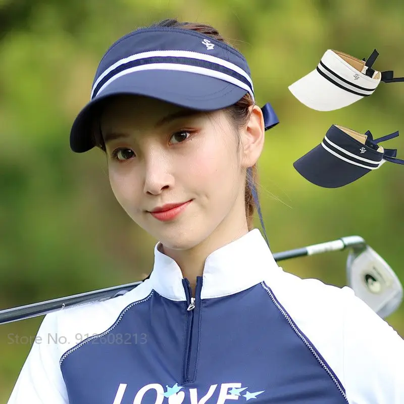 Love Golf Summer Lady Sunscreen Hats Women Golf Sports Cap Anti-UV Sun Visor Hat Korean Empty Tops Big Brim Caps with Bowknot
Love Golf Summer Lady Sunscreen Hats Women Golf Sports Cap Anti-UV Sun Visor Hat Korean Empty Tops Big Brim Caps with Bowknot