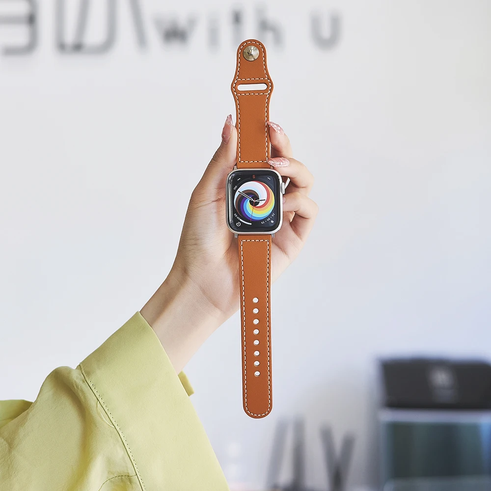 Leather strap for Apple Watch band high quality Male lady series 1234567 SE 44mm 40mm watch for iWatch 42mm 38mm Bracelet
Leather strap for Apple Watch band high quality Male lady series 1234567 SE 44mm 40mm watch for iWatch 42mm 38mm Bracelet