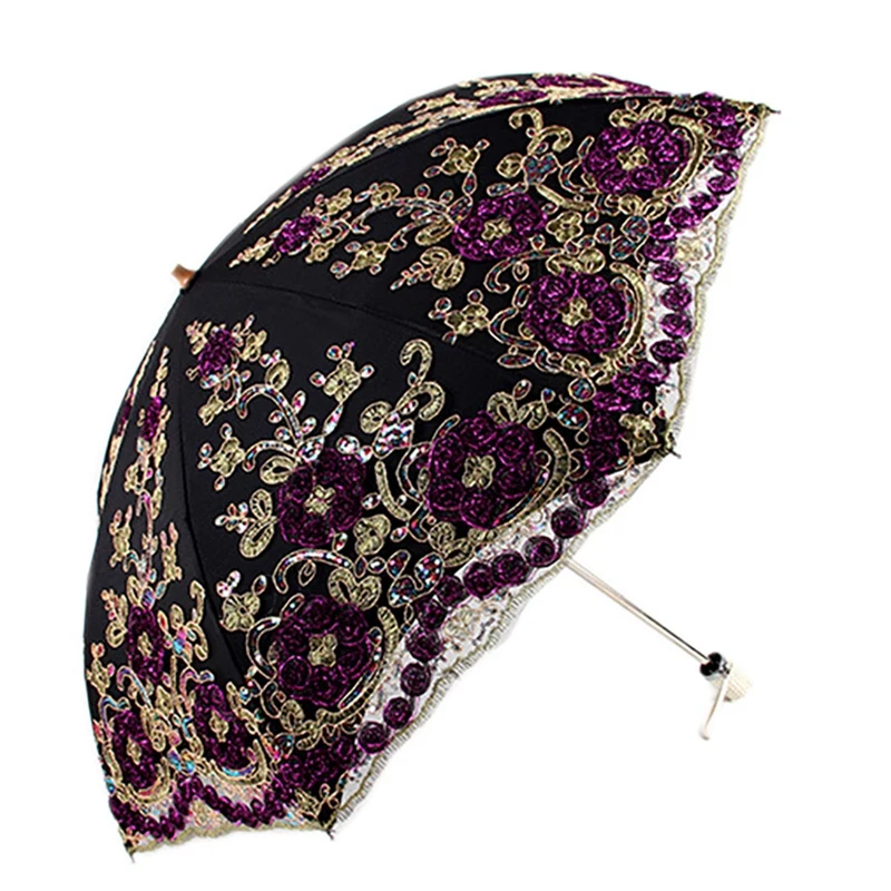 Hot-Lace Double-Deck UV Protection Parasol 2 Folding Umbrella For Wedding Party Lace Bridal Umbrella
Hot-Lace Double-Deck UV Protection Parasol 2 Folding Umbrella For Wedding Party Lace Bridal Umbrella