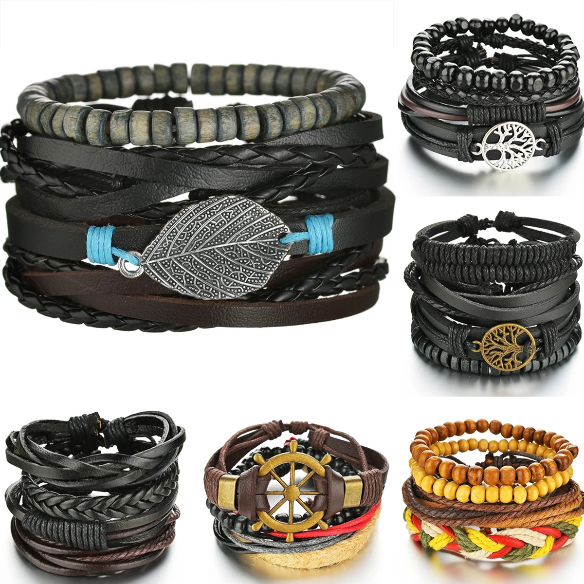 MeMolissa New Fashion Tibetan Silvery Mens Leather Bracelet Fashion Male Vintage Parataxis Dragon Multilayer Jewelry Gift 
MeMolissa New Fashion Tibetan Silvery Mens Leather Bracelet Fashion Male Vintage Parataxis Dragon Multilayer Jewelry Gift