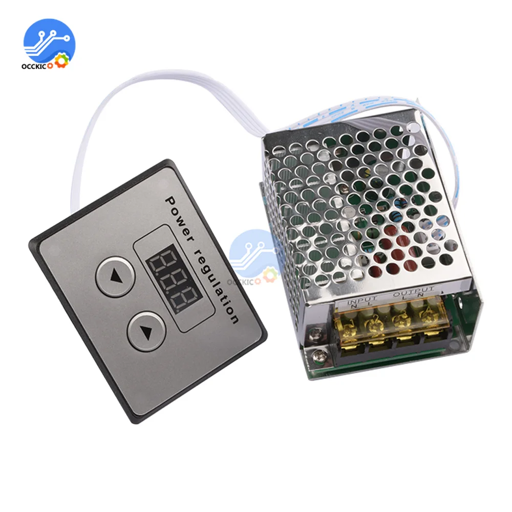 AC 220V 4000W SCR Controller Thyristor Digital Control Electronic Voltage Regulator for Electric Furnaces Water Heaters
AC 220V 4000W SCR Controller Thyristor Digital Control Electronic Voltage Regulator for Electric Furnaces Water Heaters