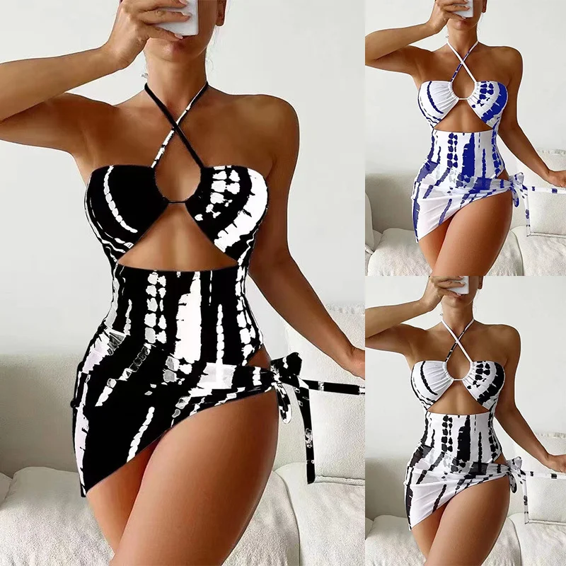 New Multi Color One Piece Two Piece Swimwear Print Hanging Neck Sexy Swimwear Women's swimsuit bikini 2023 women Beachwear
New Multi Color One Piece Two Piece Swimwear Print Hanging Neck Sexy Swimwear Women's swimsuit bikini 2023 women Beachwear
