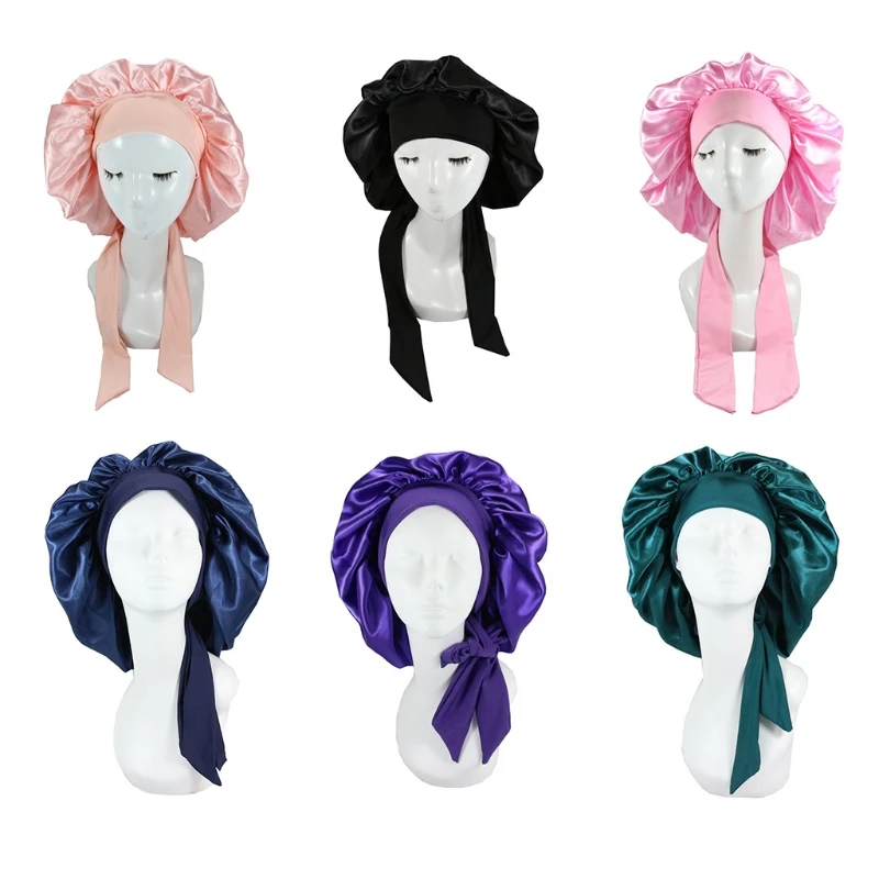 Elastic Ribbon Headband Solid Color Satin Night Hair Care Hat for All Season Drop shipping
Elastic Ribbon Headband Solid Color Satin Night Hair Care Hat for All Season Drop shipping