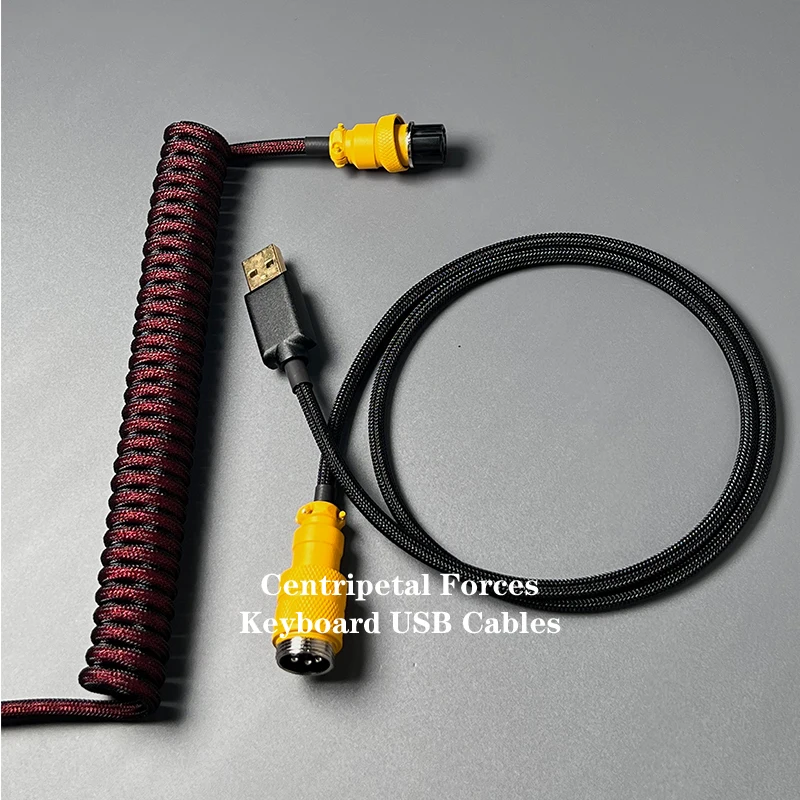 Red samurai Colorway Keyboard Cable Aviation Plug Data Cable Type-C To USB Connector Aviator Computer Aviation Connector
Red samurai Colorway Keyboard Cable Aviation Plug Data Cable Type-C To USB Connector Aviator Computer Aviation Connector