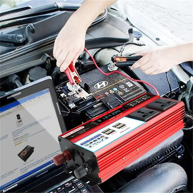 Car Power Inverter Solar Modified Sine Wave DC 12V To AC 220V Converter Adapter Home Outdoor Travel Multi-functional Converter
Car Power Inverter Solar Modified Sine Wave DC 12V To AC 220V Converter Adapter Home Outdoor Travel Multi-functional Converter