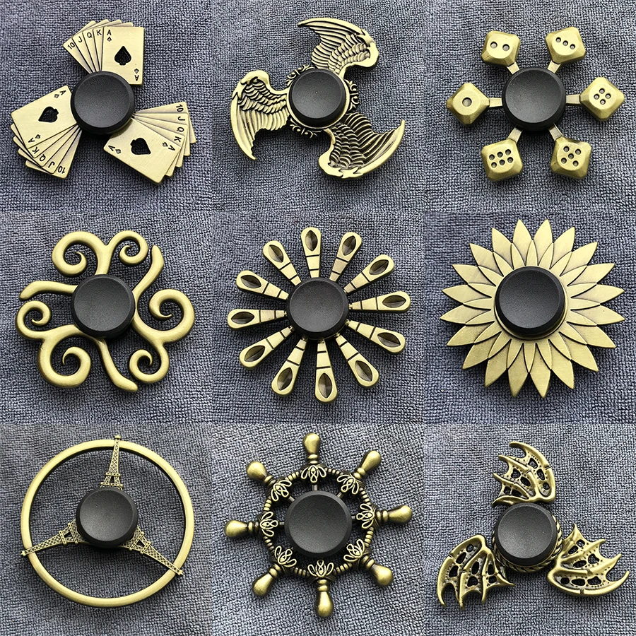 Fidget Finger Spinner Antique Brass Color Alloy Metal Hand Spinner Stress Relief Decompression Toy For Kids Adults Funny Gifts
Fidget Finger Spinner Antique Brass Color Alloy Metal Hand Spinner Stress Relief Decompression Toy For Kids Adults Funny Gifts