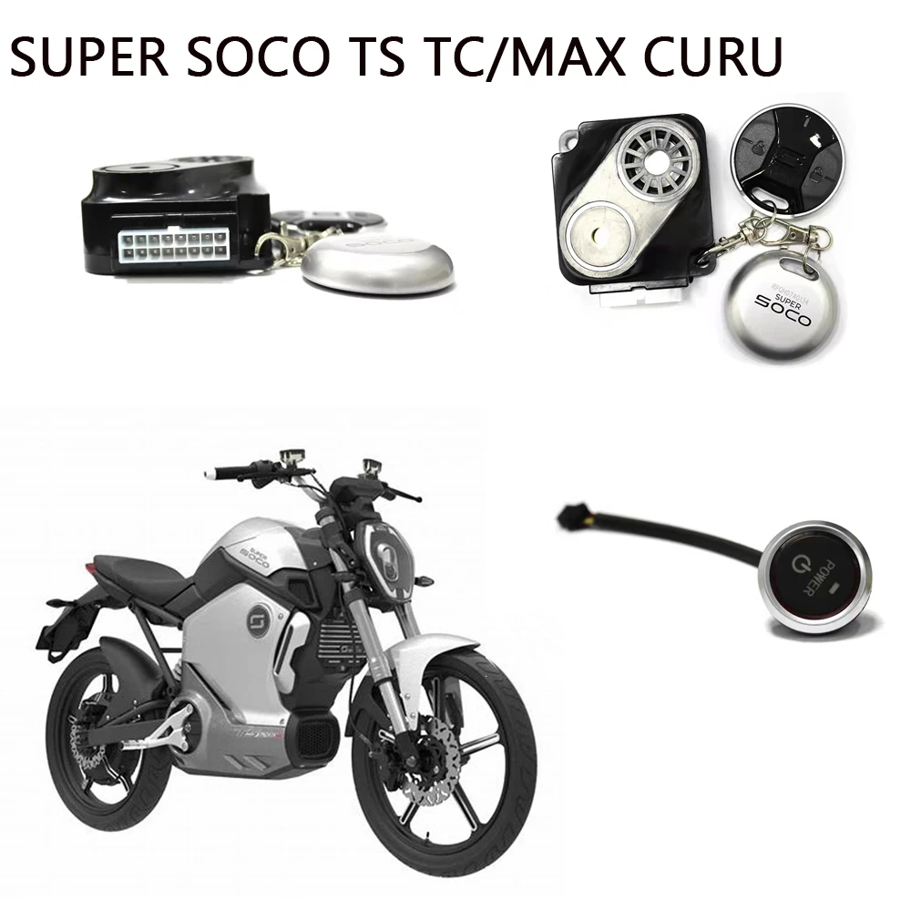 

Оригинальная сигнализация для Super SOCO TS TC/MAX, противокражное устройство, флэш-реле, кнопка питания, одна клавиша, старт, фотовыключатель питания