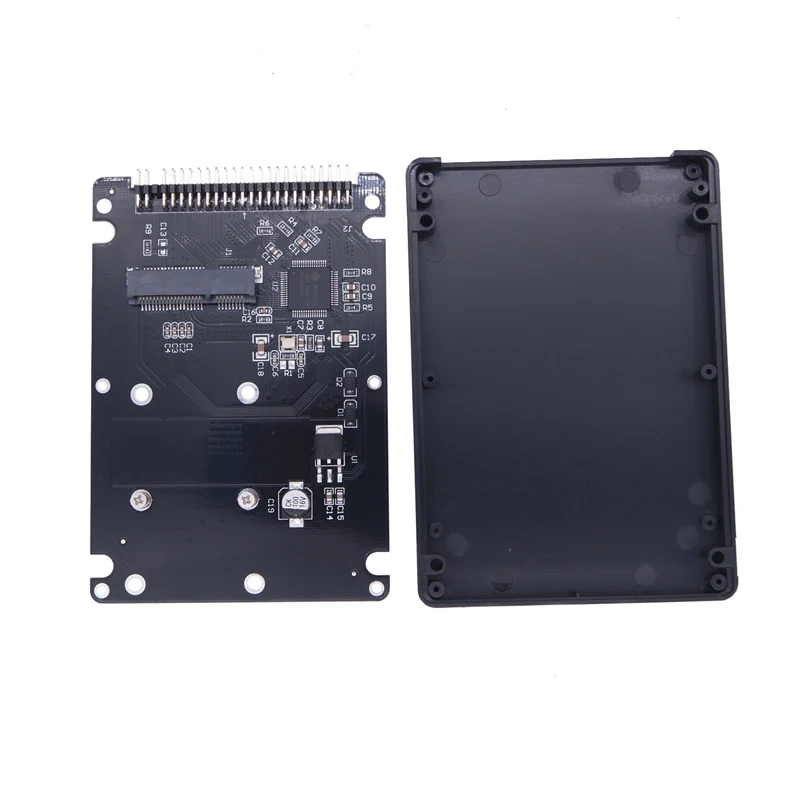 

OULLX M.2 NGFF MSATA To 2.5inch IDE 44PIN High Speed Hard Disk Case MINI PCI-E SSD Solid State External Adapter