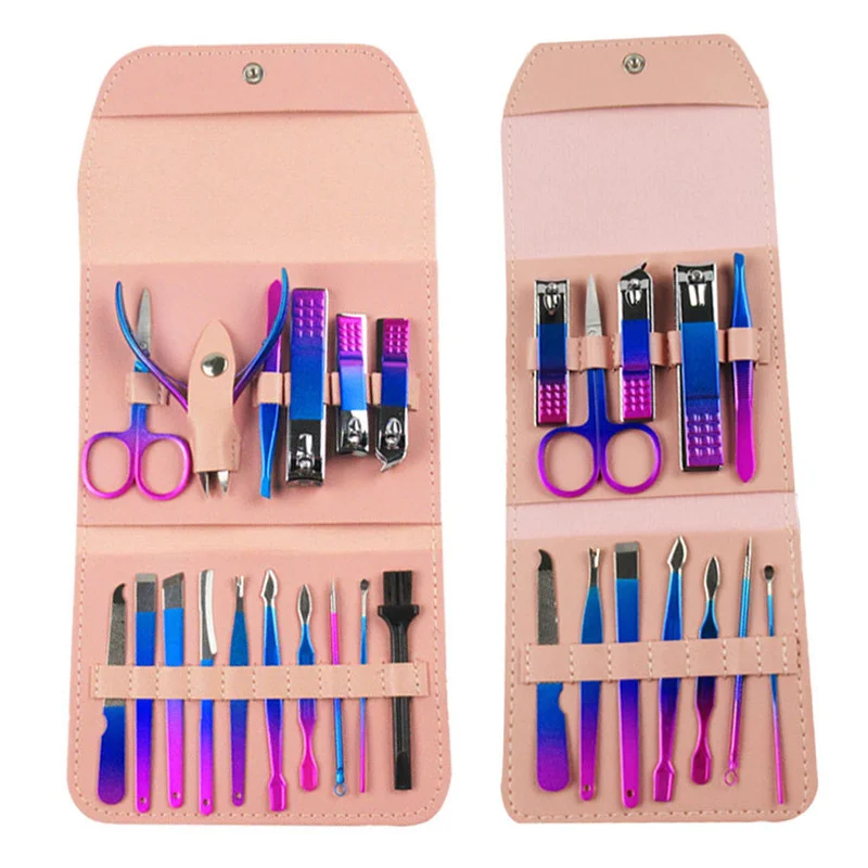 

4/12/16Pcs/Set Stainless Steel Nail Clipper Nail Scissors Multifunction Beauty Tools Nail Trimming Pedicure Manixure Kit