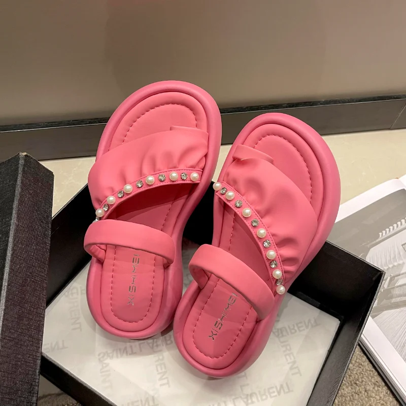 New Summer Solid Color Flat Sandals Fashion Open Toe Outdoor Slippers Casual Beach Women's Shoes Large Size Zapatos De Mujer
New Summer Solid Color Flat Sandals Fashion Open Toe Outdoor Slippers Casual Beach Women's Shoes Large Size Zapatos De Mujer