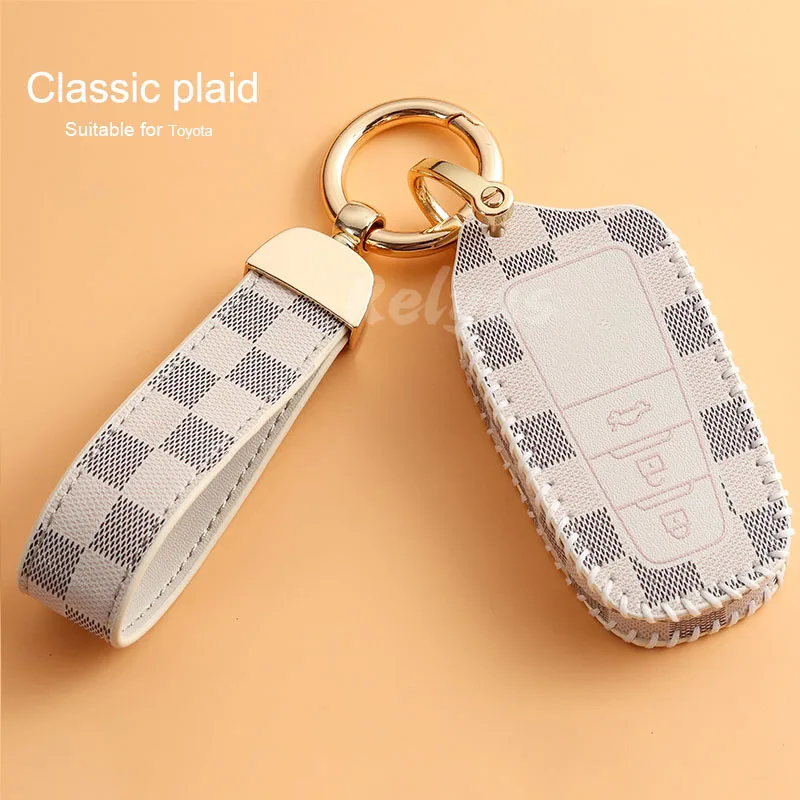 Leather Car Remote Key Cover Case For Toyota Camry RAV4 Prius CHR C-HR Avalon Corolla Land Cruiser Prado Auto Accessories
Leather Car Remote Key Cover Case For Toyota Camry RAV4 Prius CHR C-HR Avalon Corolla Land Cruiser Prado Auto Accessories