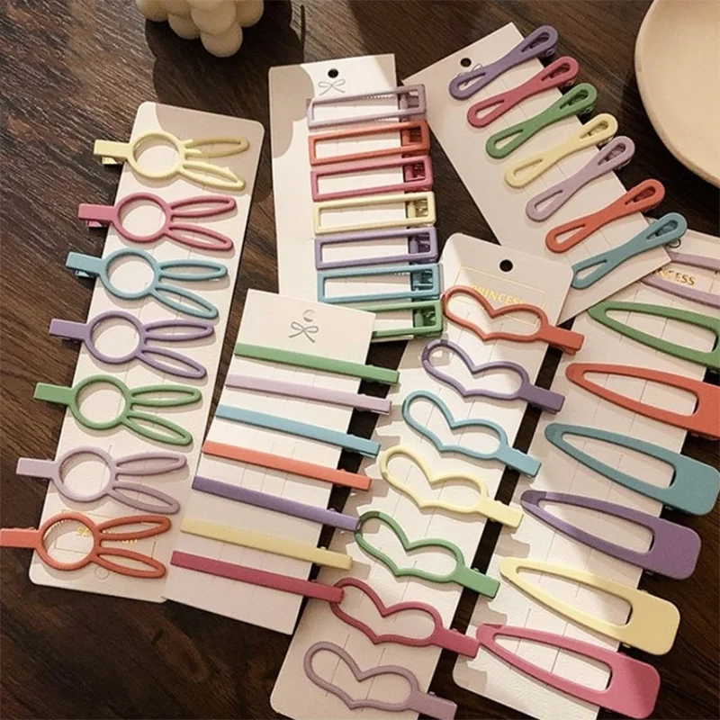 Cute Headdress Girls Sweet Hair Clip Macaron Solid Color Ladies Side Clip Hair Accessories Set Styling Fashion headdress
Cute Headdress Girls Sweet Hair Clip Macaron Solid Color Ladies Side Clip Hair Accessories Set Styling Fashion headdress