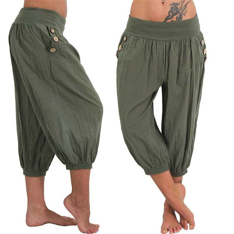 Elastic Waist Linen Harem Pants Soft Women Pants Hip Hop Calf Length Trousers Latin Sweatpants Sarouel Femme Jogging Pantalon
Elastic Waist Linen Harem Pants Soft Women Pants Hip Hop Calf Length Trousers Latin Sweatpants Sarouel Femme Jogging Pantalon