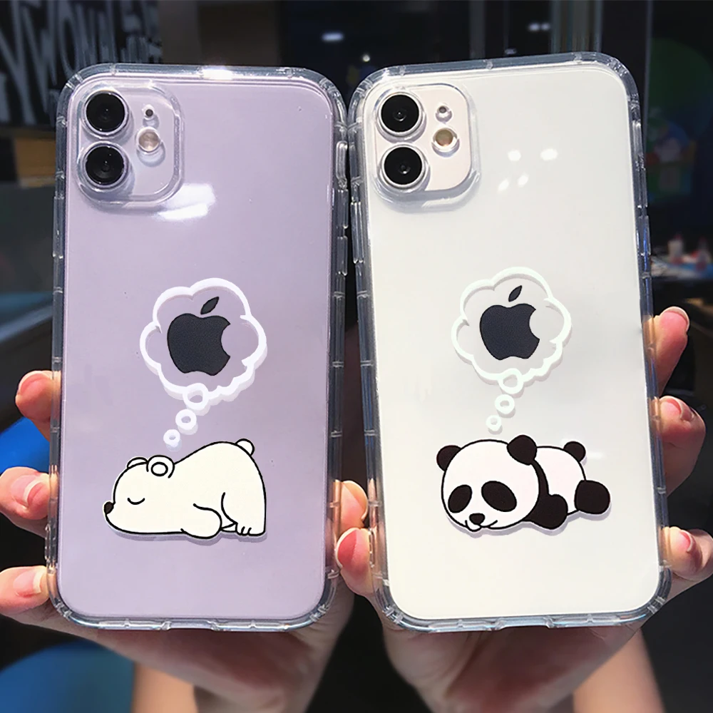 Cartoon Bear Panda Animal Phone Case For iPhone 11 12 13 Pro Max Mini X XS XR SE 7 8 Plus Clear Shockproof Lens Protection Cover
Cartoon Bear Panda Animal Phone Case For iPhone 11 12 13 Pro Max Mini X XS XR SE 7 8 Plus Clear Shockproof Lens Protection Cover