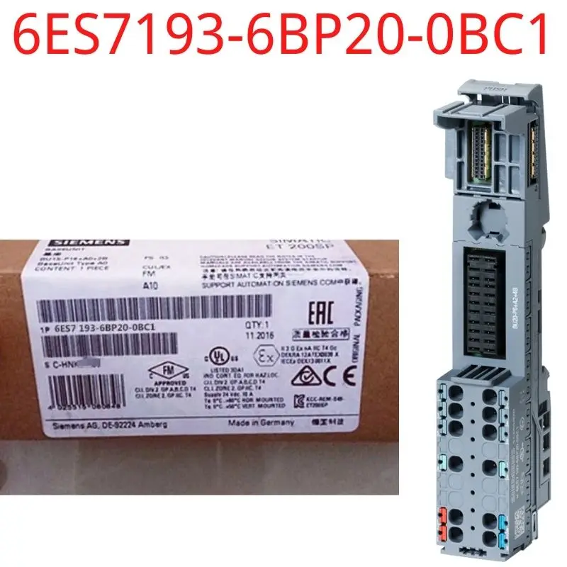 6ES7193-6BP20-0BC 1 новый бренд SIMATIC ET 200SP, BaseUnit Тип C1, BU20-P6 + A2 + 4B BU Тип C1, нажимные клеммы, с 2
6ES7193-6BP20-0BC 1 новый бренд SIMATIC ET 200SP, BaseUnit Тип C1, BU20-P6 + A2 + 4B BU Тип C1, нажимные клеммы, с 2