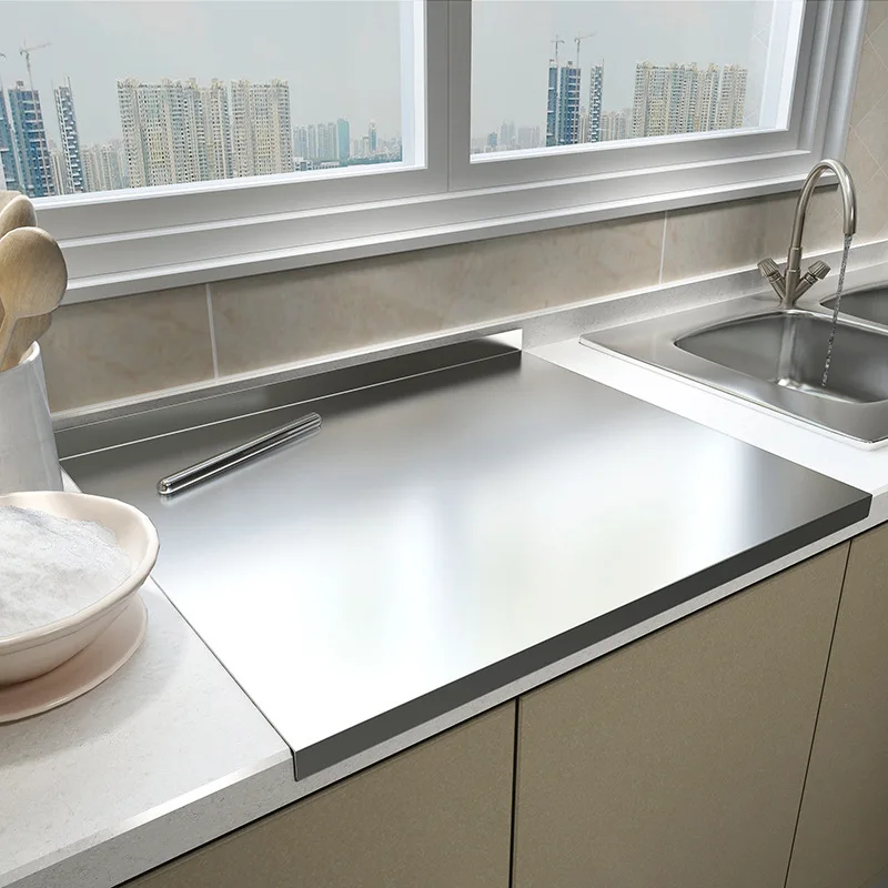 Большая разделочная доска из нержавеющей стали, кухонный стол, разделочная Кондитерская доска для завтрака, овощей, еды
Большая разделочная доска из нержавеющей стали, кухонный стол, разделочная Кондитерская доска для завтрака, овощей, еды