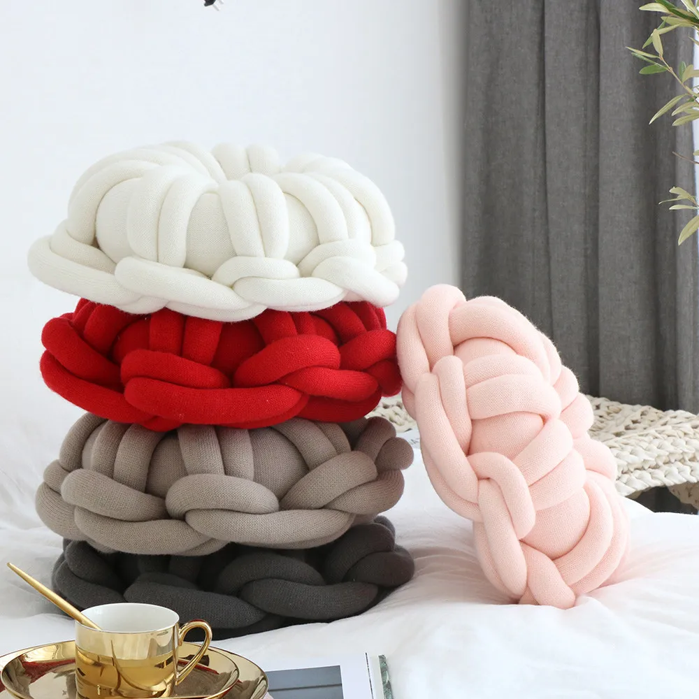 Loop Knotted Pillow Donut Solid Color Knitted Seat Cushion 39x39cm for Sofa Living Room Bedroom Home Decoration Back Cushion
Loop Knotted Pillow Donut Solid Color Knitted Seat Cushion 39x39cm for Sofa Living Room Bedroom Home Decoration Back Cushion