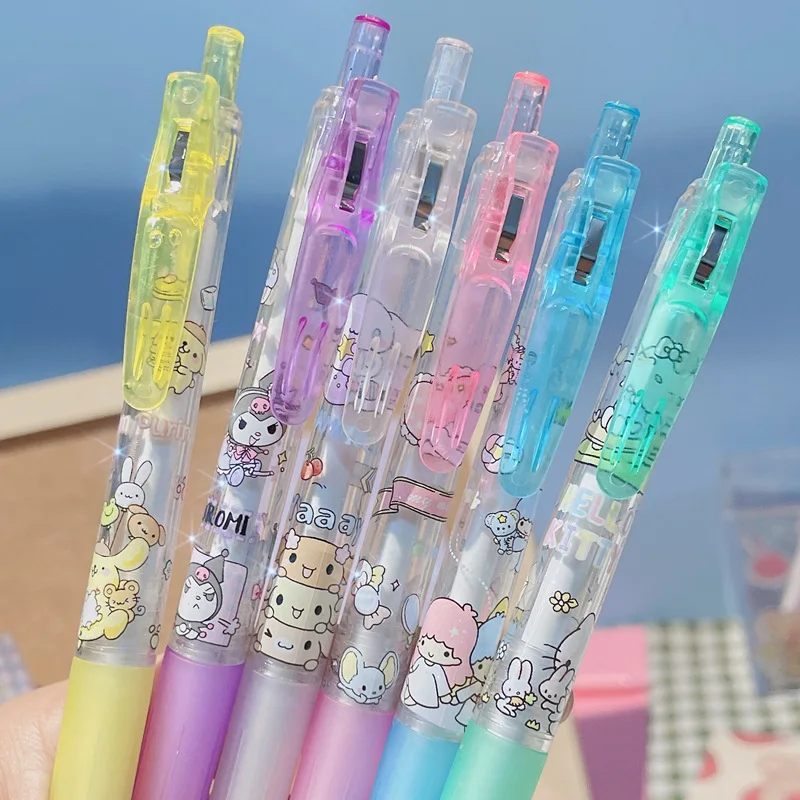 Kawaii Kuromi My Melody Hellokittys помпон Purin Cinnamoroll Sanrioed канцелярские принадлежности Милая