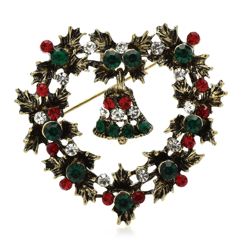 Wuli&baby Christmas Wreath Brooches For Women Vintage Rhinestone Heart Shape Garland Party Office Brooch Pin Gifts
Wuli&baby Christmas Wreath Brooches For Women Vintage Rhinestone Heart Shape Garland Party Office Brooch Pin Gifts
