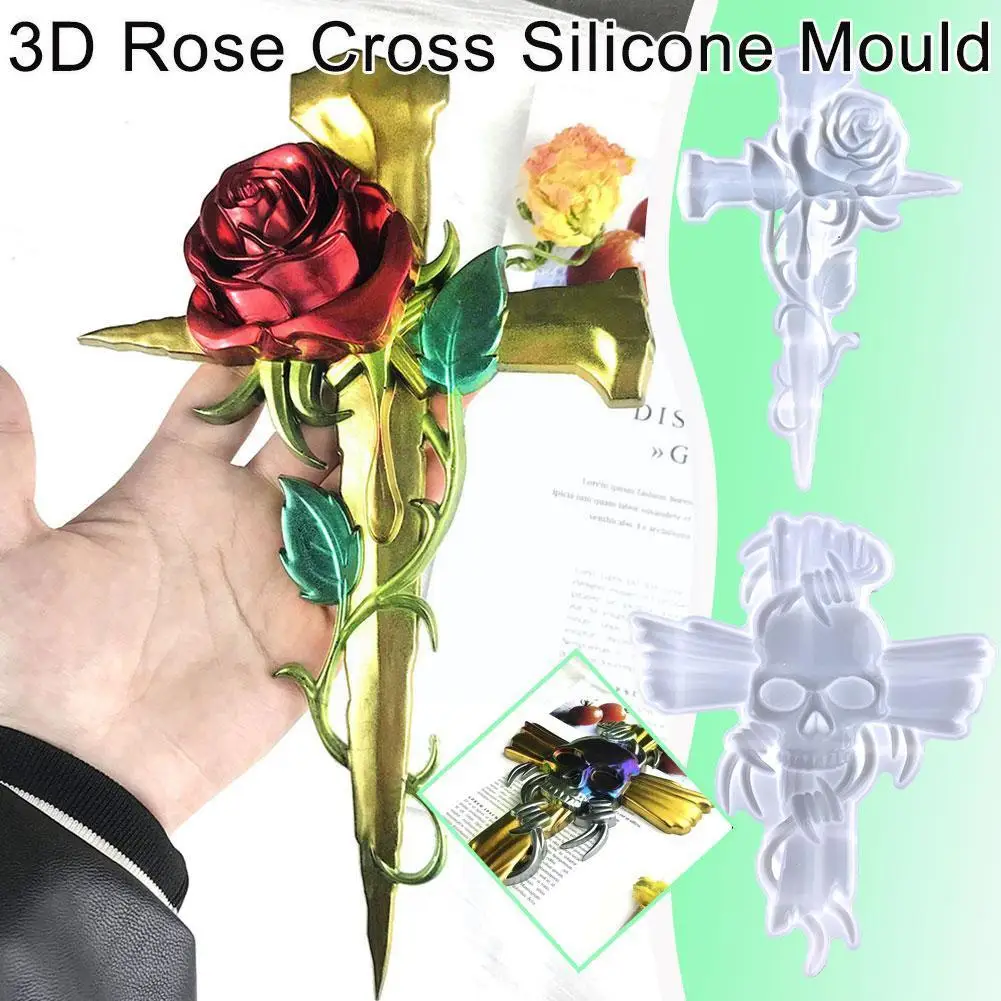 3D Rose Cross Silicone Mold Wall Art Decor Mold,Crucifix Silicone Resin Mold Rose Cross-Epoxy Casting Mold For DIY Wall Han T0Y9
3D Rose Cross Silicone Mold Wall Art Decor Mold,Crucifix Silicone Resin Mold Rose Cross-Epoxy Casting Mold For DIY Wall Han T0Y9