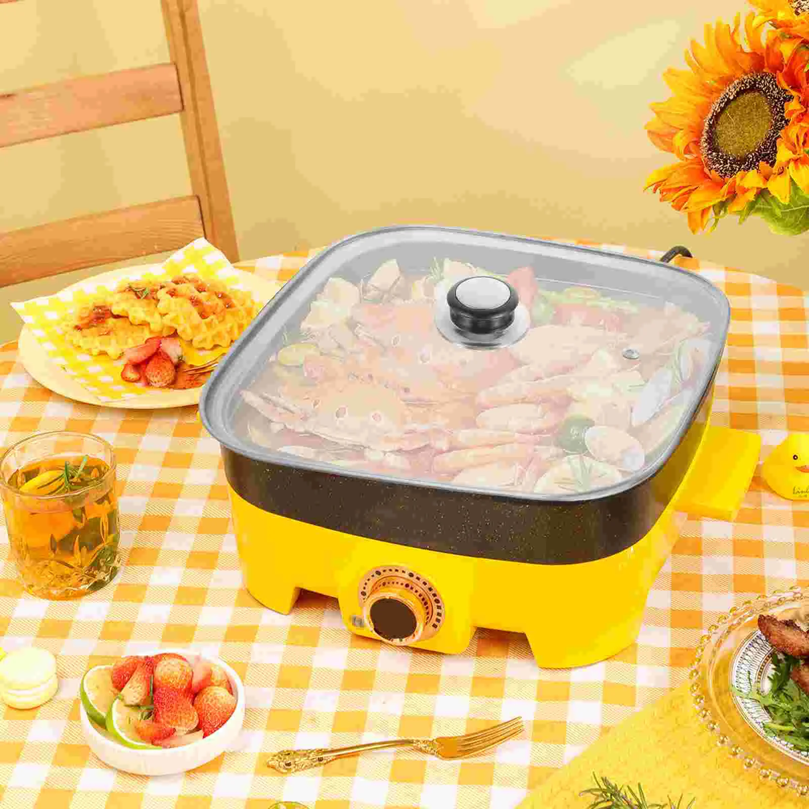 Cooker Electric Hot Pot Lid Kitchen Cooking Practical Cover Portable Cookware Replacement Multi-function
Cooker Electric Hot Pot Lid Kitchen Cooking Practical Cover Portable Cookware Replacement Multi-function