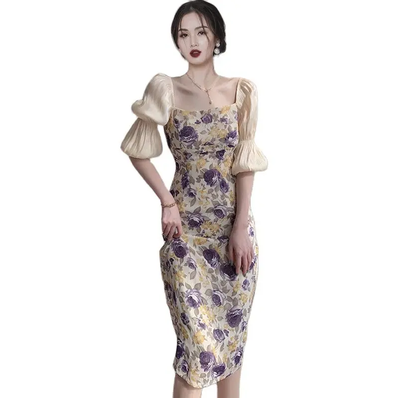 Sexy elegant print tight maxi Dress one piece korean ladies summer half Sleeve cabaret party formal Dresses for women
Sexy elegant print tight maxi Dress one piece korean ladies summer half Sleeve cabaret party formal Dresses for women