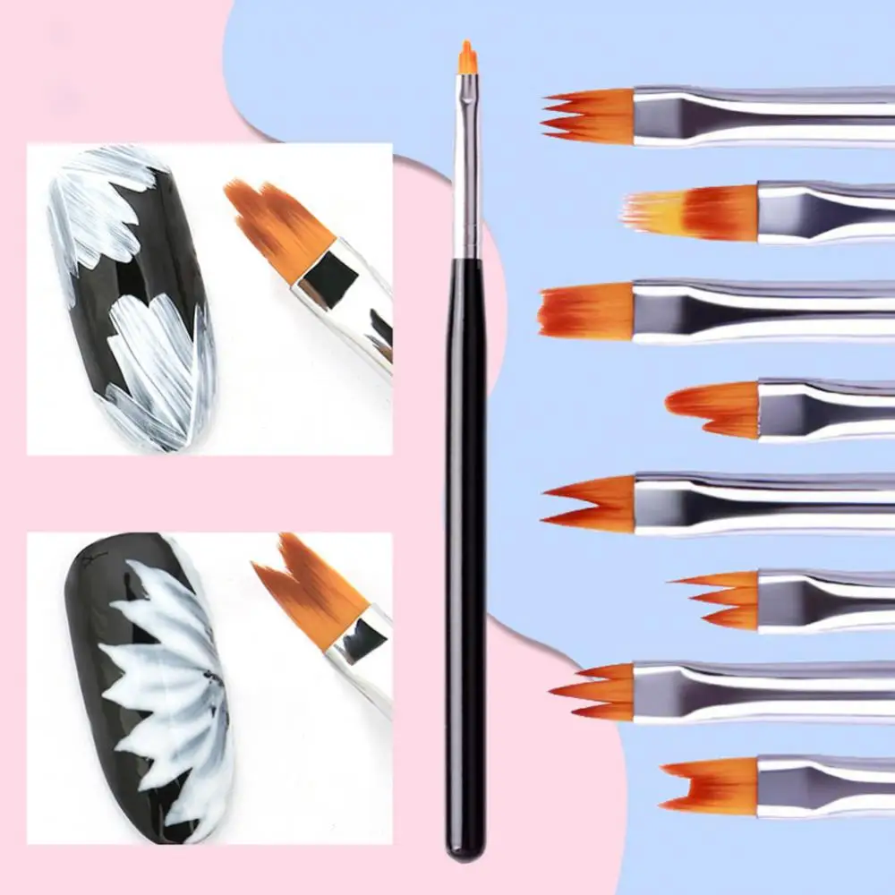Nail Design Diy Nail Art Brushes 8pcs Set Professional Nails Painting Pen Uv Gel Polish Brush Flower Petal Drawing Pen
Nail Design Diy Nail Art Brushes 8pcs Set Professional Nails Painting Pen Uv Gel Polish Brush Flower Petal Drawing Pen