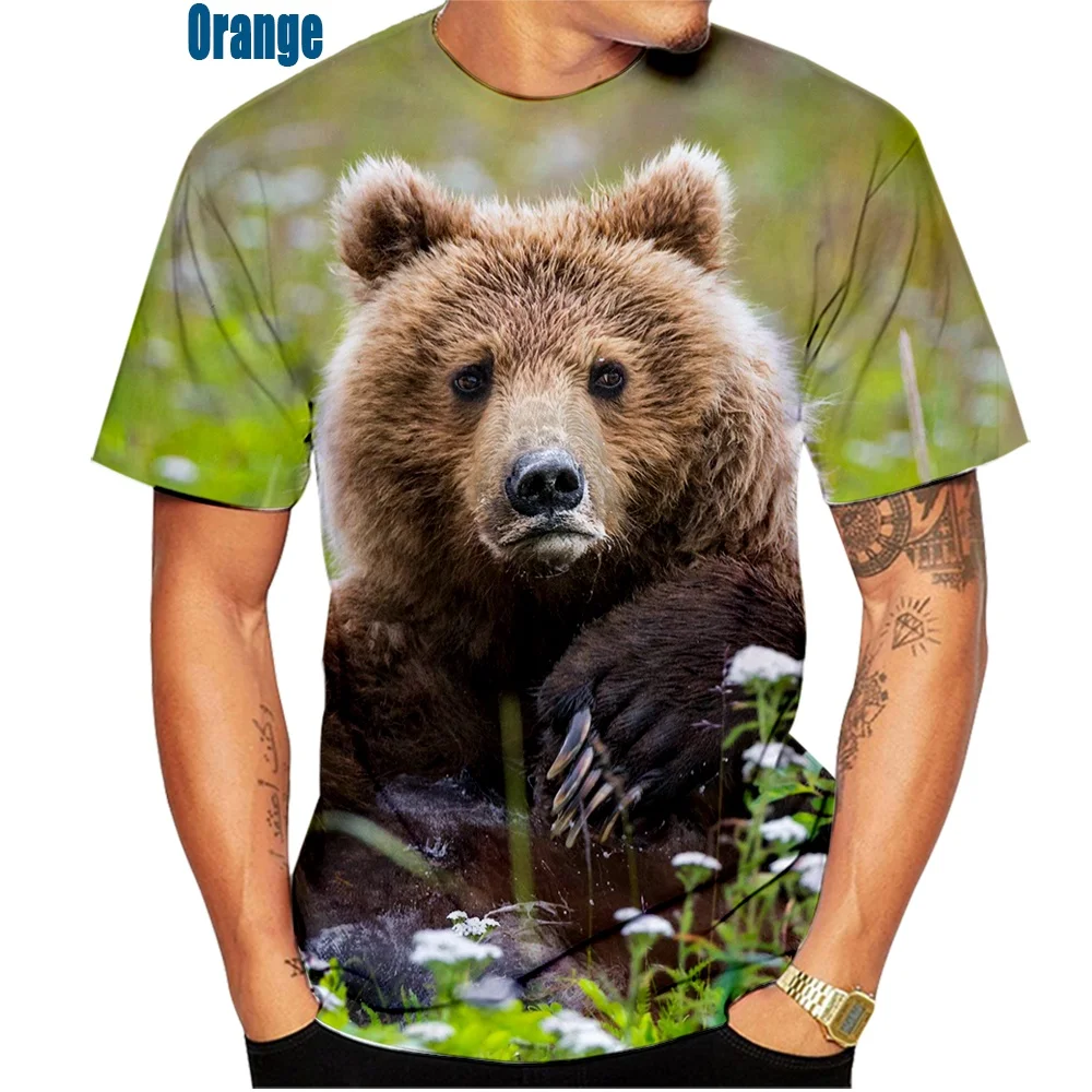 BIANYILONG brand men's T-shirt summer fashion animal short-sleeved bear 3D printing short-sleeved T-shirt
BIANYILONG brand men's T-shirt summer fashion animal short-sleeved bear 3D printing short-sleeved T-shirt