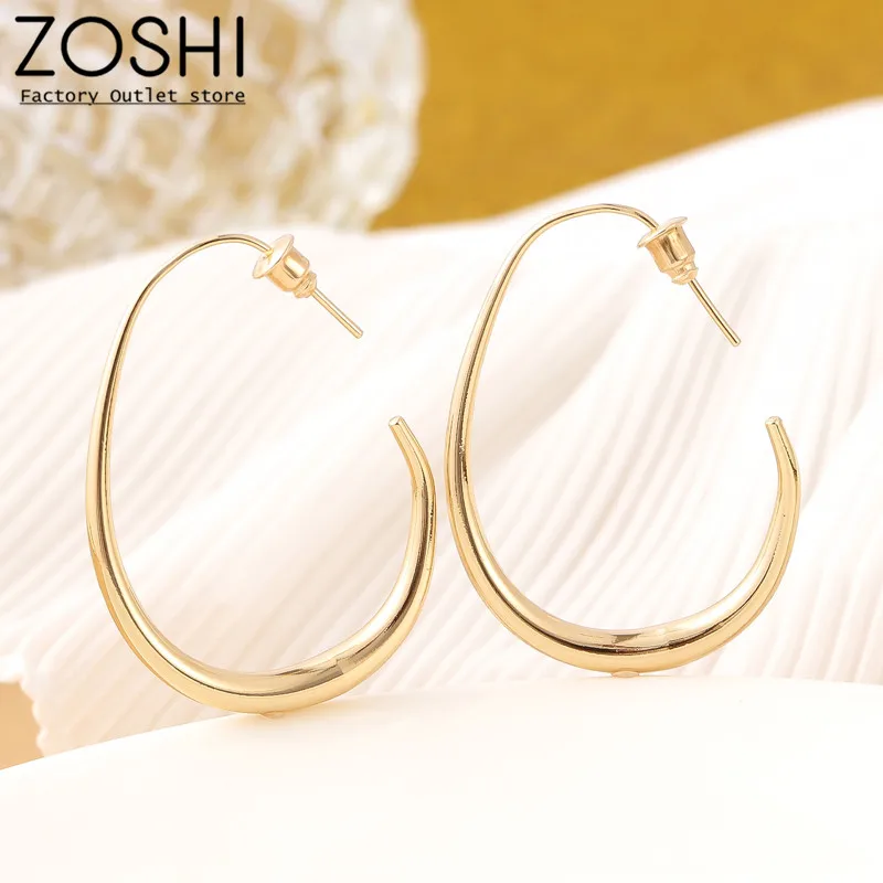 Gold Plated Geometric Egg Style Hoop Earrings For Women Girl Unique Easter Day Smooth Metal Earrings Easter Gifts Jewelry
Gold Plated Geometric Egg Style Hoop Earrings For Women Girl Unique Easter Day Smooth Metal Earrings Easter Gifts Jewelry