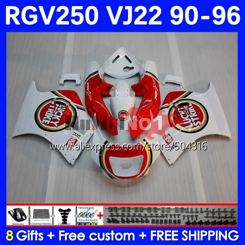 RGV250 For SUZUKI SAPC RGV-250 VJ22 41MC.8 RGV 250 90 91 92 93 94 95 96 1990 1991 1992 1993 1994 1995 1996 Fairing Lucky white
RGV250 For SUZUKI SAPC RGV-250 VJ22 41MC.8 RGV 250 90 91 92 93 94 95 96 1990 1991 1992 1993 1994 1995 1996 Fairing Lucky white