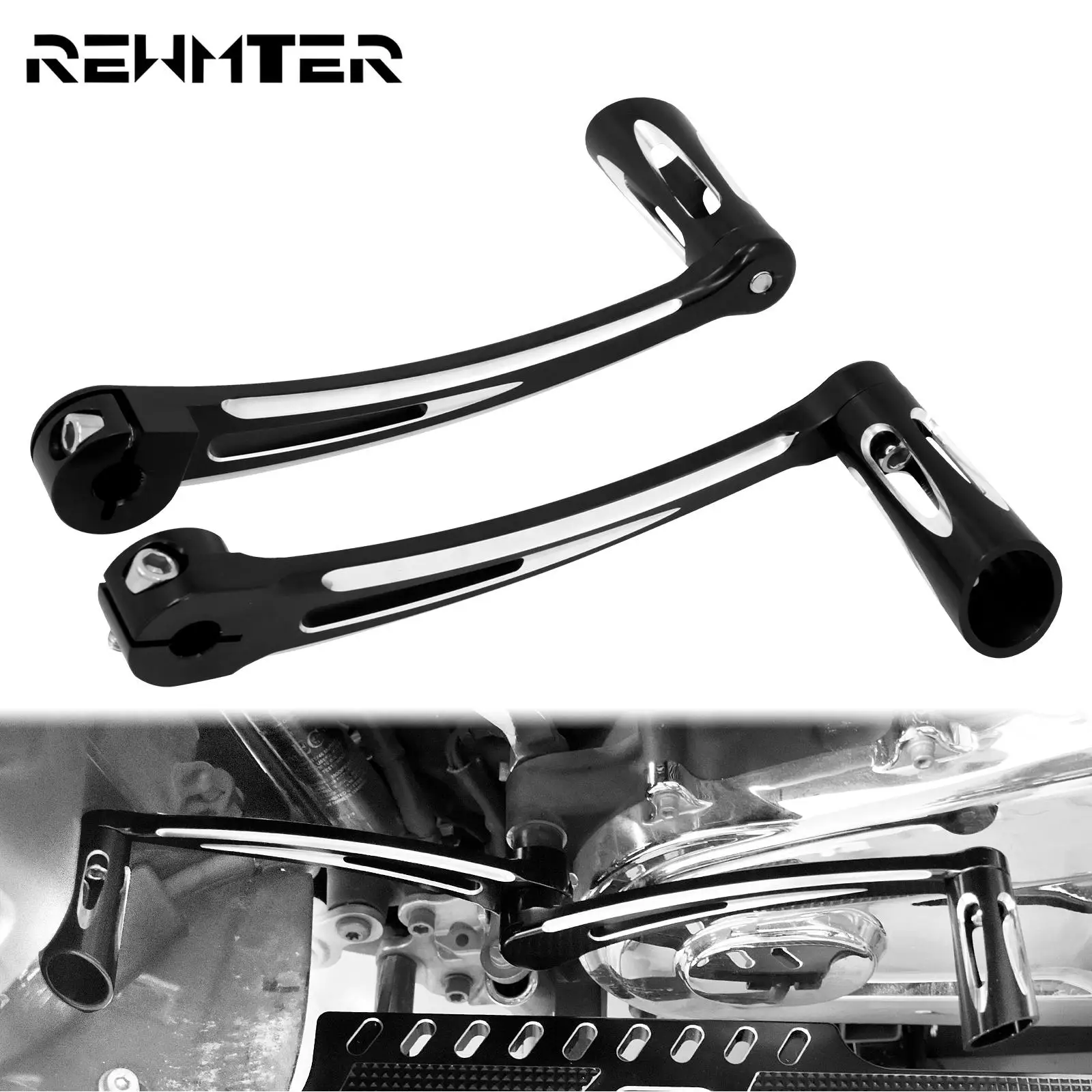 Motorccyle Black Heel Toe Shift Lever W/ Shifter Pegs For Harley Touring Street Glide 1997-2015 FLH/T & 2000-2015 FL Softail
Motorccyle Black Heel Toe Shift Lever W/ Shifter Pegs For Harley Touring Street Glide 1997-2015 FLH/T & 2000-2015 FL Softail