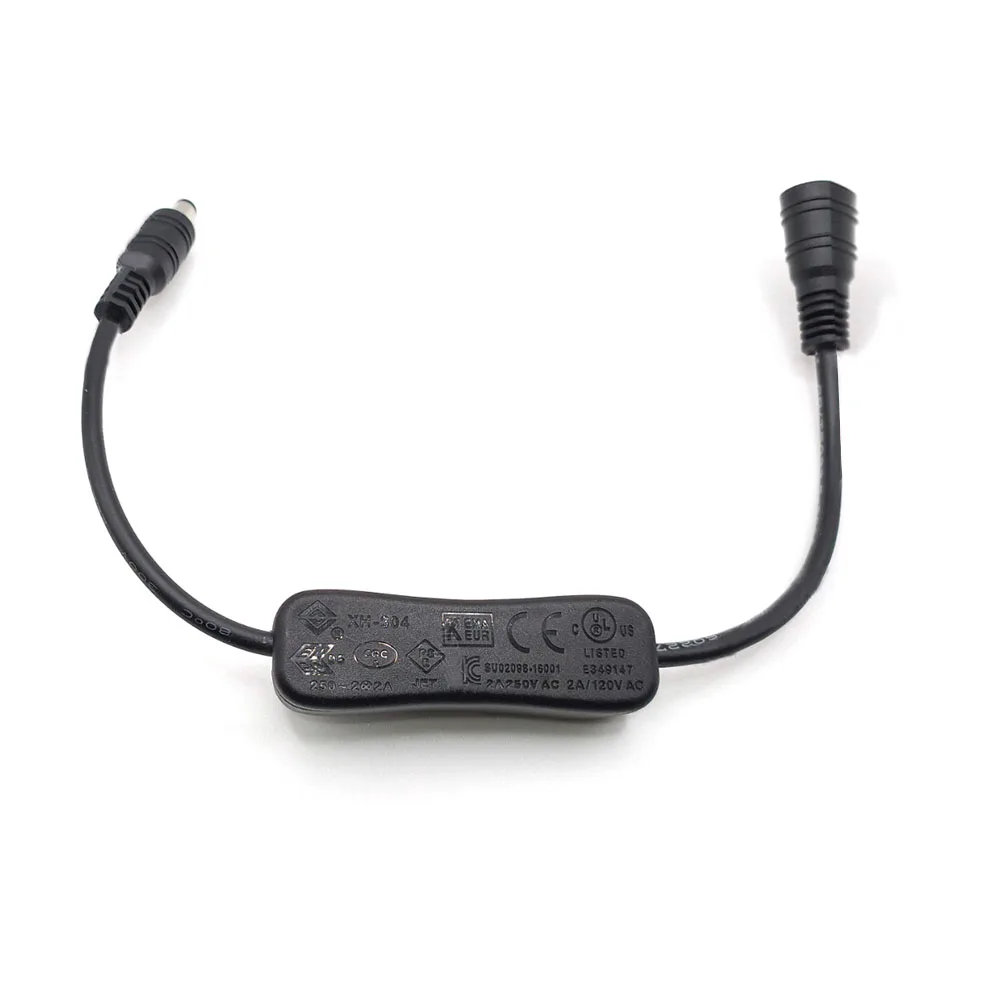 Inline On/Off Rocker Switch Cable Table Lamp Desk Light Cord Cable 5.5x2.1mm DC Jack For LED 5v/12v/24v Switch Accessories
Inline On/Off Rocker Switch Cable Table Lamp Desk Light Cord Cable 5.5x2.1mm DC Jack For LED 5v/12v/24v Switch Accessories