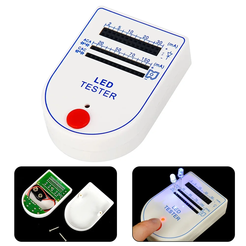 2~150mA Mini Handy LED Test Box Tester For Light-emitting Diode Lamp Bulb Battery Tester Handy Device LED Tester
2~150mA Mini Handy LED Test Box Tester For Light-emitting Diode Lamp Bulb Battery Tester Handy Device LED Tester