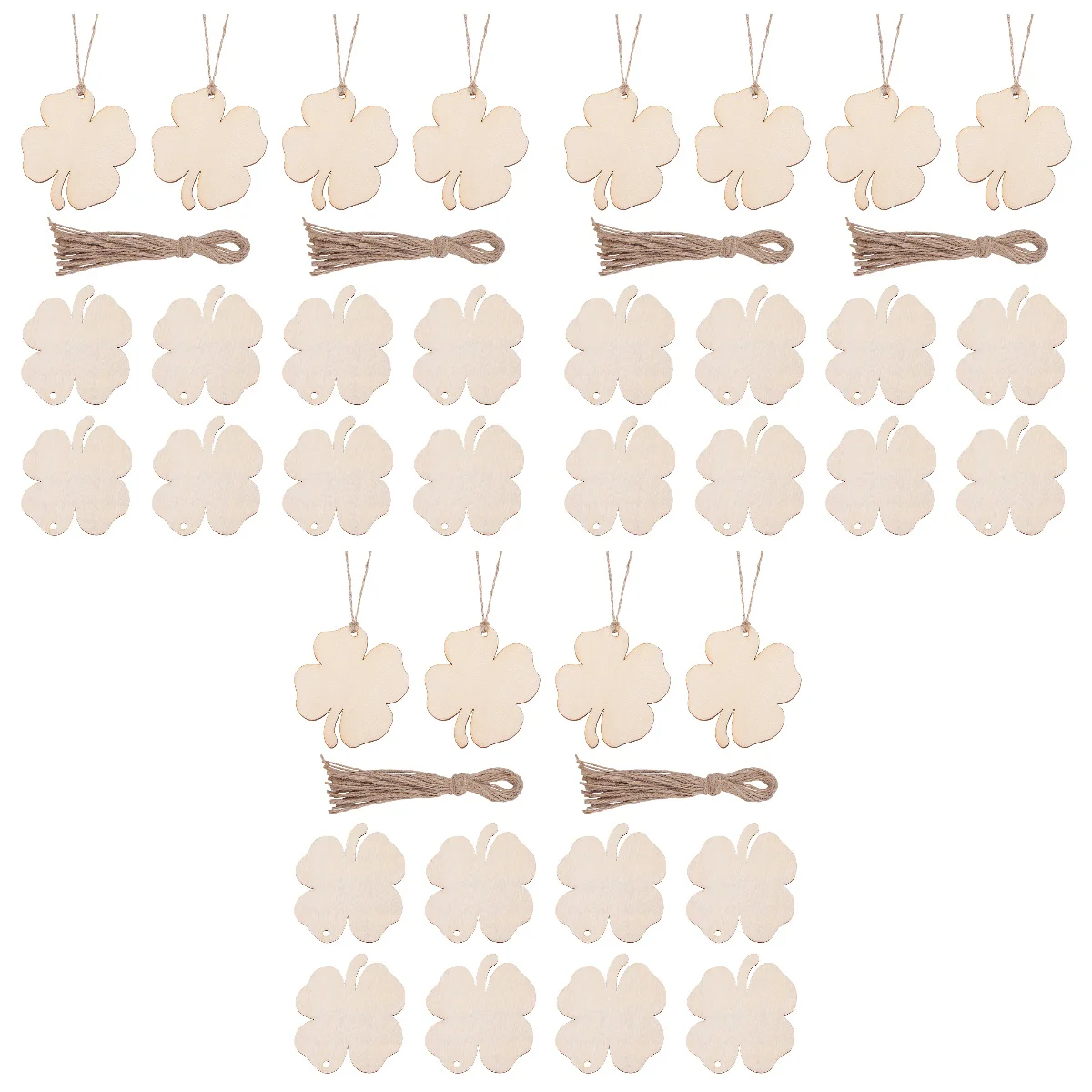 60 PCS Wood Shapes Wooden Ornaments Crafts Wooden Pendants Shamrock Wooden Adornments DIY Crafts Decoration
60 PCS Wood Shapes Wooden Ornaments Crafts Wooden Pendants Shamrock Wooden Adornments DIY Crafts Decoration