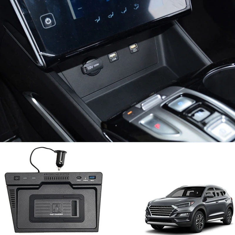 Car 15W USB Wireless Charger Phone Panel For-Hyundai Tucson 2021 2022 Fast Wireless Charging Pad Holder
Car 15W USB Wireless Charger Phone Panel For-Hyundai Tucson 2021 2022 Fast Wireless Charging Pad Holder