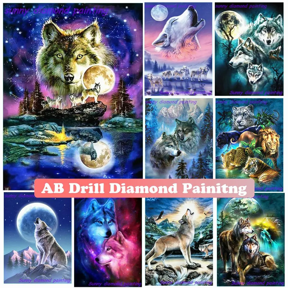 AB 5D Diy Diamond Painting Art Animal Wolf Full Square Round Embroidery Phoenix Lion Cross Stitch Mosaic Home Decoration Gifts
AB 5D Diy Diamond Painting Art Animal Wolf Full Square Round Embroidery Phoenix Lion Cross Stitch Mosaic Home Decoration Gifts
