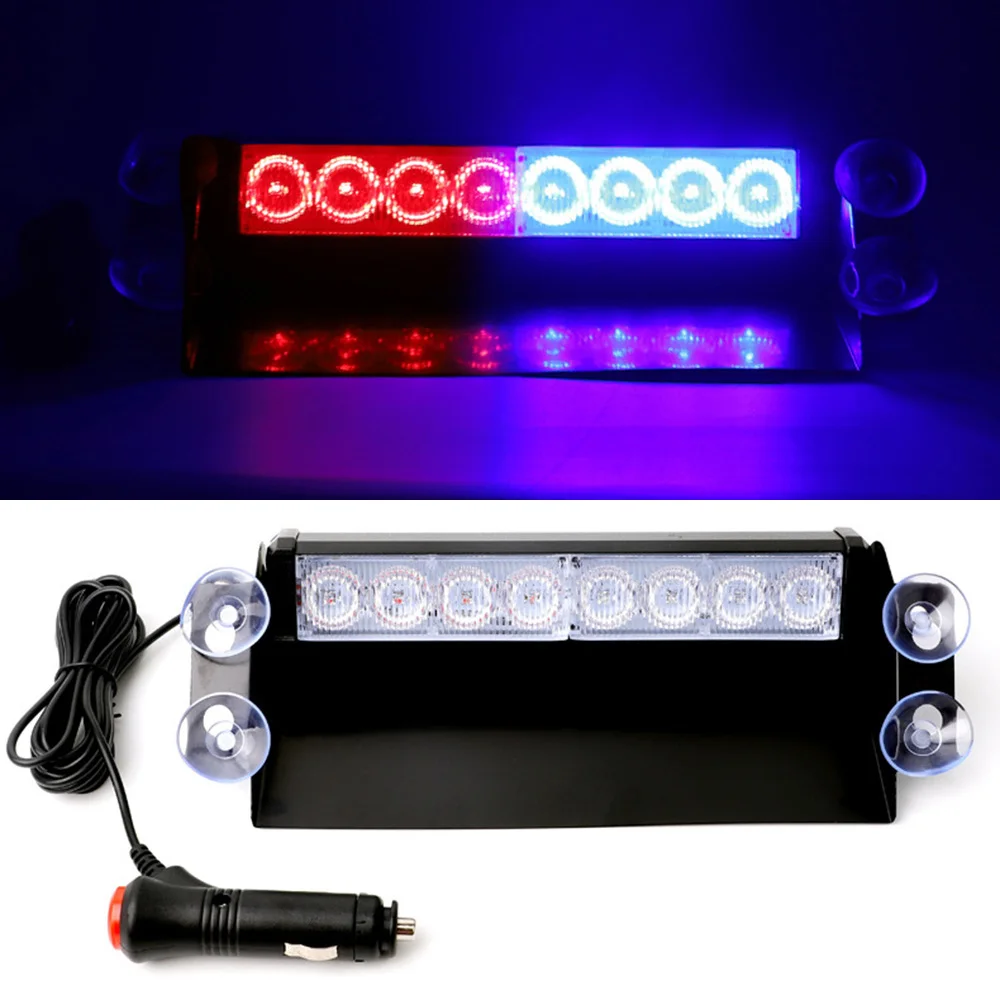 Red Blue 8 LED Warning Strobe Lights with Suction Cup 12V Car Emergency Beacon Stroboscopes Safti Police Traffic Warning Lights
Red Blue 8 LED Warning Strobe Lights with Suction Cup 12V Car Emergency Beacon Stroboscopes Safti Police Traffic Warning Lights