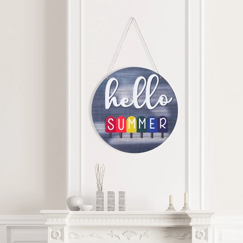 Hello Seasons Wooden Door Hanger Interchangeable Seasonal Hanging Sign Welcome Sign for Front Door Porch Hanging Decor
Hello Seasons Wooden Door Hanger Interchangeable Seasonal Hanging Sign Welcome Sign for Front Door Porch Hanging Decor