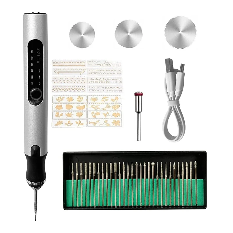 Electric Engraving Pen, Multifunctional Engraving Tool Set, Portable Wireless Engraving Tool, Etching Pen
Electric Engraving Pen, Multifunctional Engraving Tool Set, Portable Wireless Engraving Tool, Etching Pen