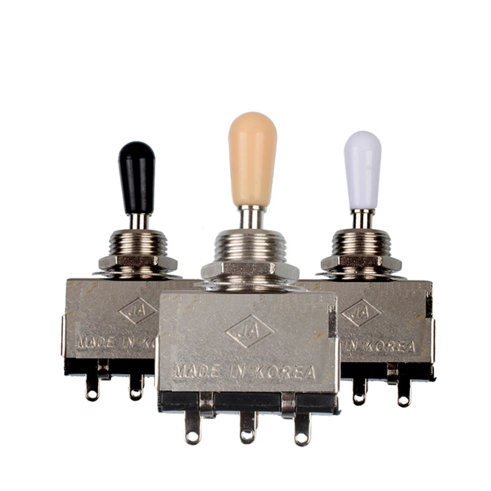 Guitar Metal Closed 3 Way Selector Tone Toggle Switch For LP Electric Guitars Replacement Parts Accessories Black/White/Ivory
Guitar Metal Closed 3 Way Selector Tone Toggle Switch For LP Electric Guitars Replacement Parts Accessories Black/White/Ivory