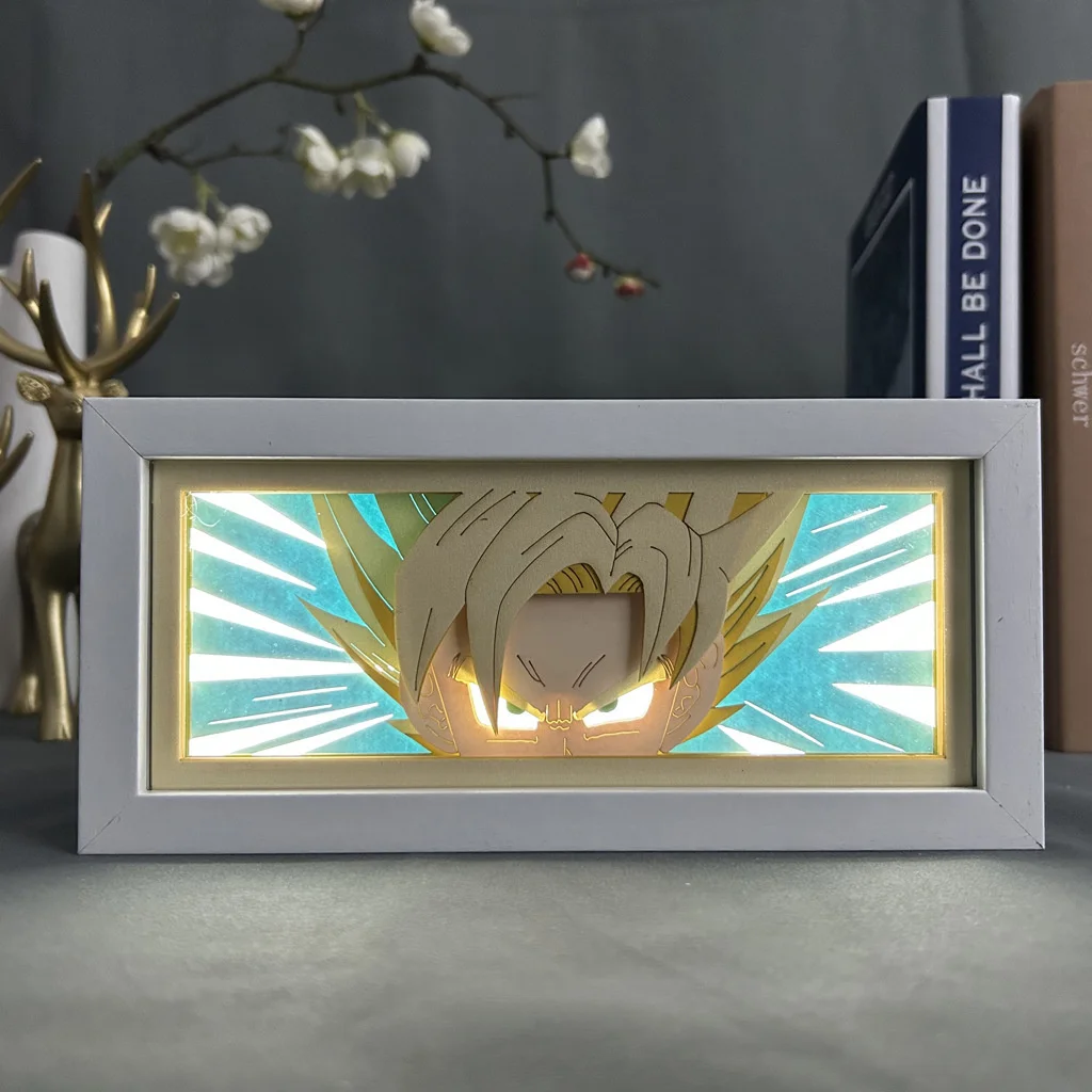 Son Goku 3D Anime LED Light Box Dragon Ball Action Figure Toys Paper Carving Light Kid Brithday Gift
Son Goku 3D Anime LED Light Box Dragon Ball Action Figure Toys Paper Carving Light Kid Brithday Gift