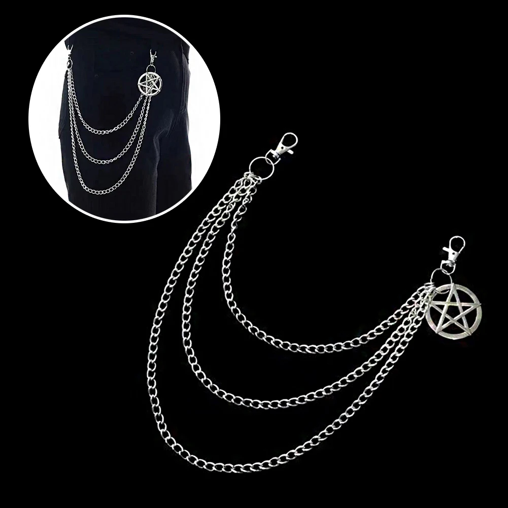 Goth Punk Pants Chain Pentagram Keychains for Men Women Jean Trouser Biker Chains Harajuku Jewelry Gothic Rock Pants Accessories
Goth Punk Pants Chain Pentagram Keychains for Men Women Jean Trouser Biker Chains Harajuku Jewelry Gothic Rock Pants Accessories