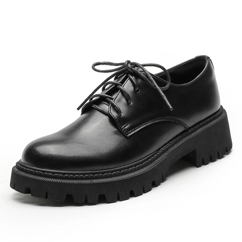 New 2022 Thick Sole Loafers Women Pu Leather Lace Up Platform Flat Ladies Casual Shoes Black Fashion Chunky Flats Spring Summer
New 2022 Thick Sole Loafers Women Pu Leather Lace Up Platform Flat Ladies Casual Shoes Black Fashion Chunky Flats Spring Summer