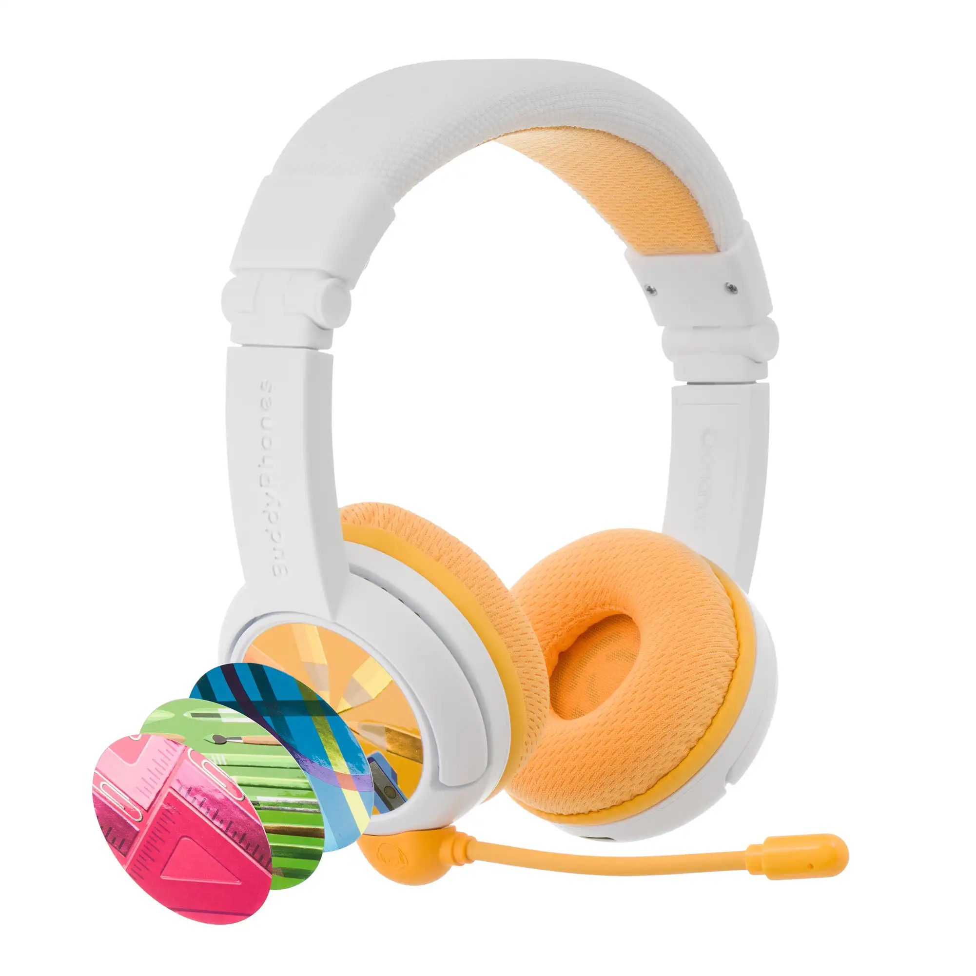 School+ Wireless, On-Ear Bluetooth Foldable Kids Headphones with Detachable Boom Mic, 3 Volume Limiting Settings, Voice Enhance
School+ Wireless, On-Ear Bluetooth Foldable Kids Headphones with Detachable Boom Mic, 3 Volume Limiting Settings, Voice Enhance