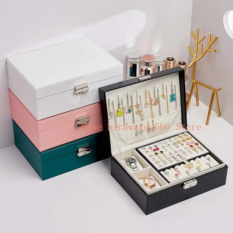 Large Capacity Multilayer Jewelry Storage Box Earrings Earrings Necklace Ring Jewelry Display Jewelry Box
Large Capacity Multilayer Jewelry Storage Box Earrings Earrings Necklace Ring Jewelry Display Jewelry Box