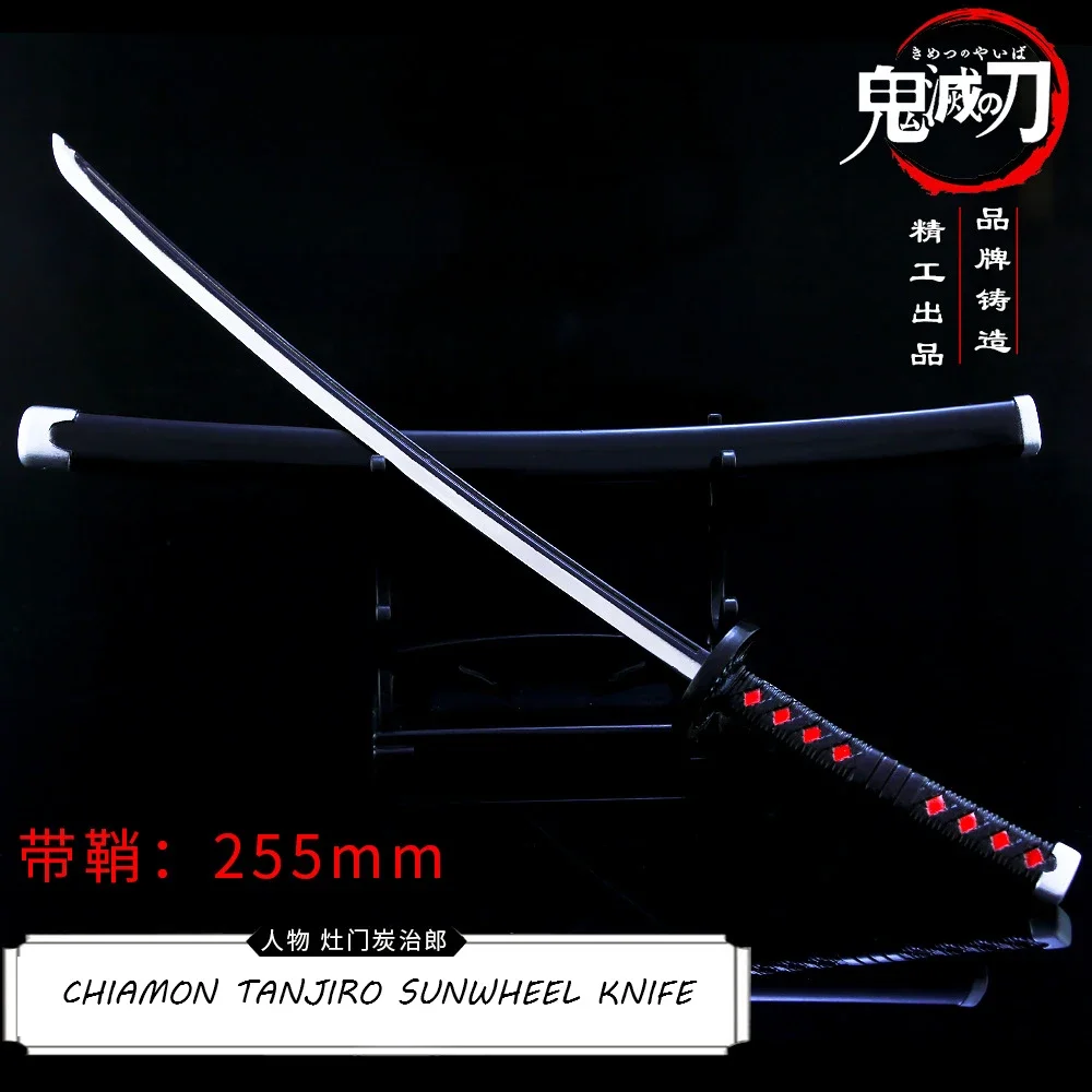 

Игрушечное оружие для убийцы демонов третьего поколения, Kamado Tanjirou Nichirin Blade, 26 см, аниме самурайский игрушечный нож, неограненный меч, модель, детские игрушки