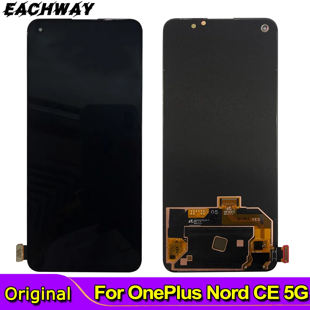 Оригинальный AMOLED-дисплей для OnePlus Nord CE 5G EB2101 EB2103, ЖК-дисплей с сенсорной панелью, дигитайзер для Realme GT, ЖК-дисплей с инструментами
Оригинальный AMOLED-дисплей для OnePlus Nord CE 5G EB2101 EB2103, ЖК-дисплей с сенсорной панелью, дигитайзер для Realme GT, ЖК-дисплей с инструментами