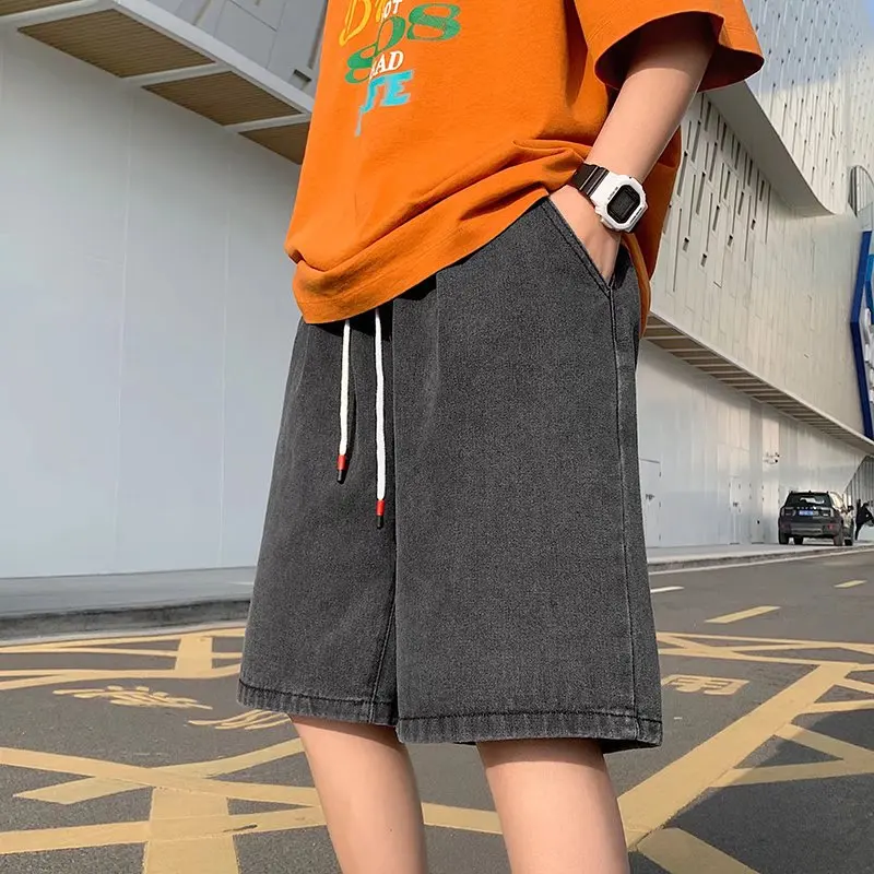 Denim Shorts Men's Trendy Ins Neutral Beach Fifth Pants Loose Outer Wear Breeches DK51-P28
Denim Shorts Men's Trendy Ins Neutral Beach Fifth Pants Loose Outer Wear Breeches DK51-P28