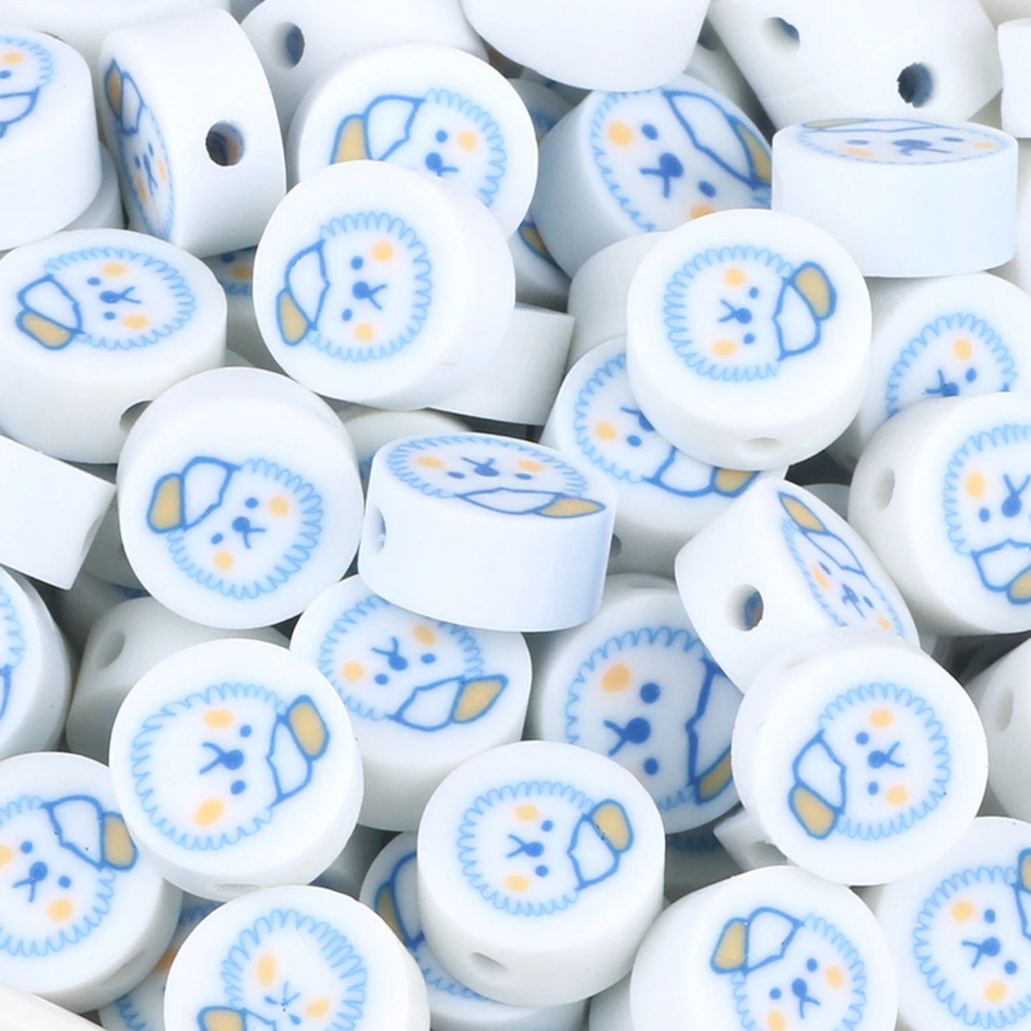 50/100pcs 10x5mm Polymer Clay Beads White Cartoon Soft Pottery Round Flat Spacer Beads for Jewelry Making Diy Bracelet Necklace
50/100pcs 10x5mm Polymer Clay Beads White Cartoon Soft Pottery Round Flat Spacer Beads for Jewelry Making Diy Bracelet Necklace